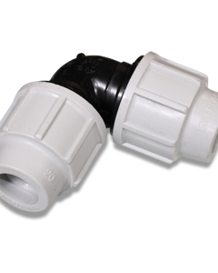 Elbow 90deg PP 20mm NP16 f/PE-pipe